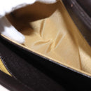 Christian Dior Hand Bag Leather 2way Black Gold Auth ka1452-24