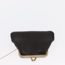 Christian Dior Hand Bag Leather 2way Black Gold Auth ka1452-26