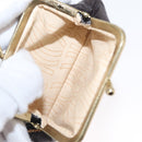 Christian Dior Hand Bag Leather 2way Black Gold Auth ka1452-27