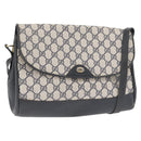 GUCCI GG Supreme Shoulder Bag PVC Navy Gold 116 02 067 Auth ka1454-1