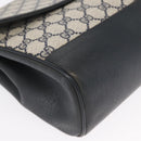 GUCCI GG Supreme Shoulder Bag PVC Navy Gold 116 02 067 Auth ka1454-10