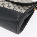 GUCCI GG Supreme Shoulder Bag PVC Navy Gold 116 02 067 Auth ka1454-11
