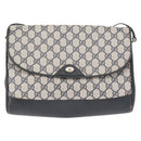 GUCCI GG Supreme Shoulder Bag PVC Navy Gold 116 02 067 Auth ka1454-2