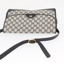 GUCCI GG Supreme Shoulder Bag PVC Navy Gold 116 02 067 Auth ka1454-6