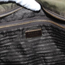 PRADA Tote Bag Nylon Khaki Gold Auth ka1455-19