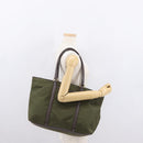 PRADA Tote Bag Nylon Khaki Gold Auth ka1455-24