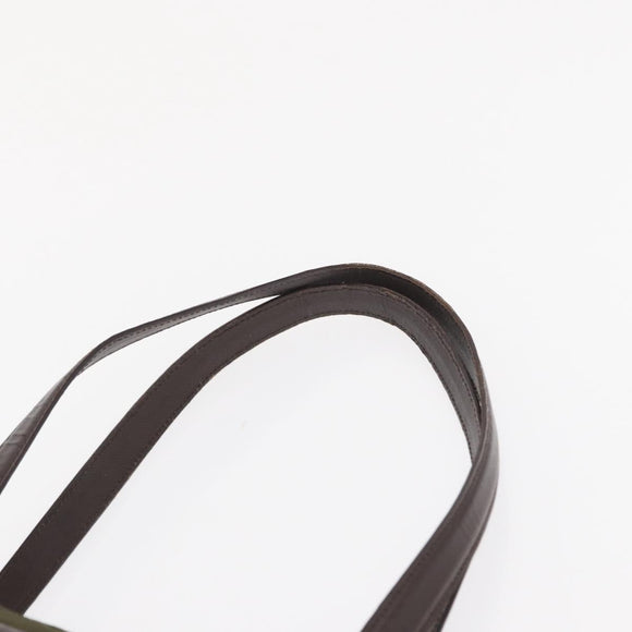 PRADA Tote Bag Nylon Khaki Gold Auth ka1455