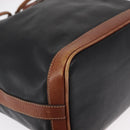 CELINE Shoulder Bag Leather Black Gold Auth ka1459-10