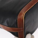 CELINE Shoulder Bag Leather Black Gold Auth ka1459-12