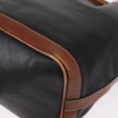 CELINE Shoulder Bag Leather Black Gold Auth ka1459-13