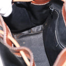 CELINE Shoulder Bag Leather Black Gold Auth ka1459-17