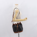 CELINE Shoulder Bag Leather Black Gold Auth ka1459-21