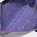 HERMES Evelyn 3 Shoulder Bag Leather Purple Silver Auth ka146-15