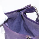HERMES Evelyn 3 Shoulder Bag Leather Purple Silver Auth ka146-18