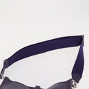 HERMES Evelyn 3 Shoulder Bag Leather Purple Silver Auth ka146-8