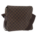 LOUIS VUITTON Damier Ebene Naviglio Shoulder Bag N45255 LV Auth ka1460-1