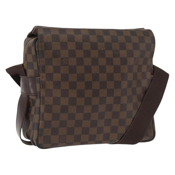 LOUIS VUITTON Damier Ebene Naviglio Shoulder Bag N45255 LV Auth ka1460