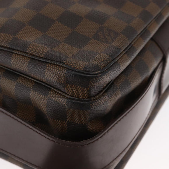 LOUIS VUITTON Damier Ebene Naviglio Shoulder Bag N45255 LV Auth ka1460