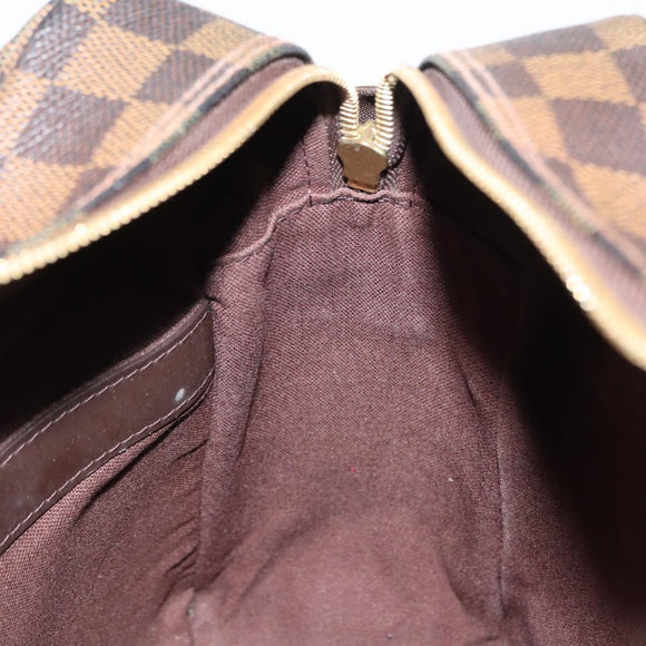 LOUIS VUITTON Damier Ebene Naviglio Shoulder Bag N45255 LV Auth ka1460