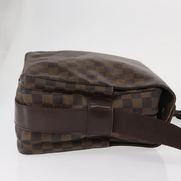LOUIS VUITTON Damier Ebene Naviglio Shoulder Bag N45255 LV Auth ka1460