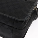 GUCCI GG Canvas Shoulder Bag Black Silver Auth ka1463-11