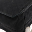GUCCI GG Canvas Shoulder Bag Black Silver Auth ka1463-12