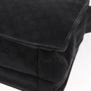 GUCCI GG Canvas Shoulder Bag Black Silver Auth ka1463-13