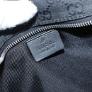 GUCCI GG Canvas Shoulder Bag Black Silver Auth ka1463-16