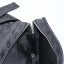 GUCCI GG Canvas Shoulder Bag Black Silver Auth ka1463-22