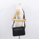GUCCI GG Canvas Shoulder Bag Black Silver Auth ka1463-24