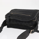GUCCI GG Canvas Shoulder Bag Black Silver Auth ka1463-6