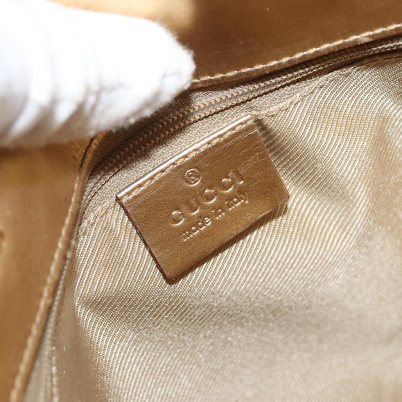 GUCCI GG Canvas Tote Bag Peppermint Gold 002 1099 Auth ka1465