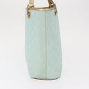 GUCCI GG Canvas Tote Bag Peppermint Gold 002 1099 Auth ka1465-4