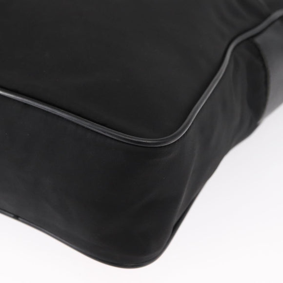 PRADA Shoulder Bag Nylon Black Silver Auth ka1477