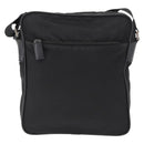 PRADA Shoulder Bag Nylon Black Silver Auth ka1477-13