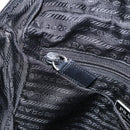 PRADA Shoulder Bag Nylon Black Silver Auth ka1477-21