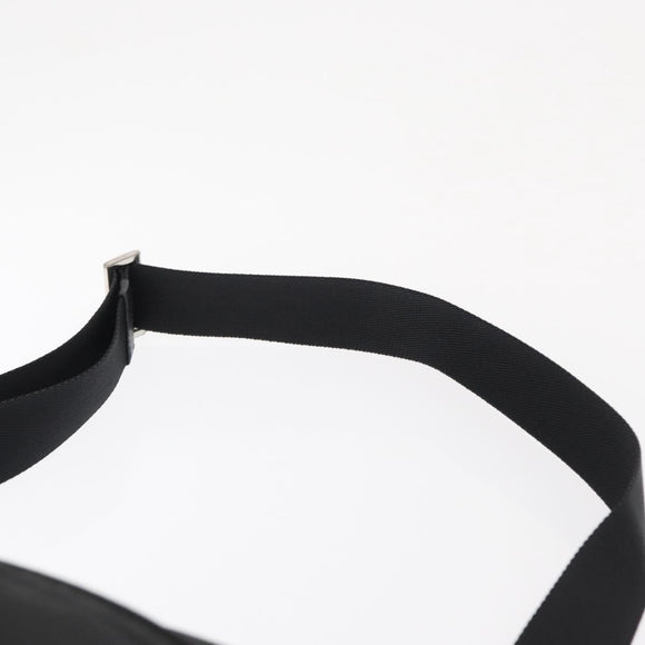 PRADA Shoulder Bag Nylon Black Silver Auth ka1477