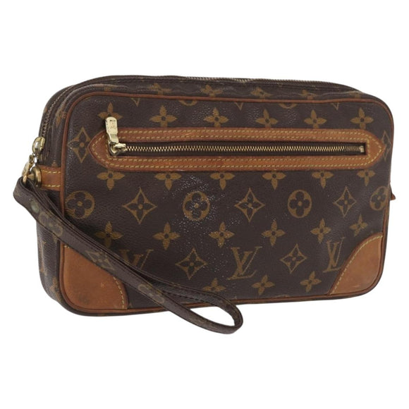 LOUIS VUITTON Monogram Marly Dragonne GM Clutch Bag M51825 LV Auth ka1478