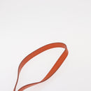 CELINE Luggage Nano Shopper Hand Bag Leather 2way Orange Gold Auth ka148-10