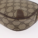 GUCCI GG Supreme Web Sherry Line Bag PVC Beige Gold 156 02 066 Auth ka1480-11