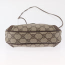 GUCCI GG Supreme Web Sherry Line Bag PVC Beige Gold 156 02 066 Auth ka1480-9