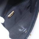 CHANEL V Stitch Chevron Chain Shoulder Bag Lamb Skin Black Gold CC Auth ka1483SAM-17