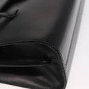 Christian Dior Handtas Leer Zwart Goud Auth ka1492-8