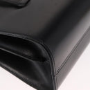 Christian Dior Handtas Leer Zwart Goud Auth ka1492-16