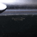 Christian Dior Handtas Leer Zwart Goud Auth ka1492-21