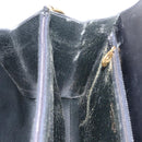 Christian Dior Handtas Leer Zwart Goud Auth ka1492-23
