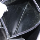 Christian Dior Hand Bag Leather Black Gold Auth ka1492-26