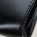 Christian Dior Handtas Leer Zwart Goud Auth ka1492-18