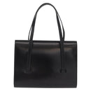Christian Dior Handtas Leer Zwart Goud Auth ka1492-2