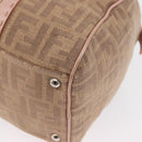 FENDI Zucca Canvas Hand Bag Beige Silver Auth ka1494-16